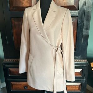 Banana Republic wool blend wrap tie coat